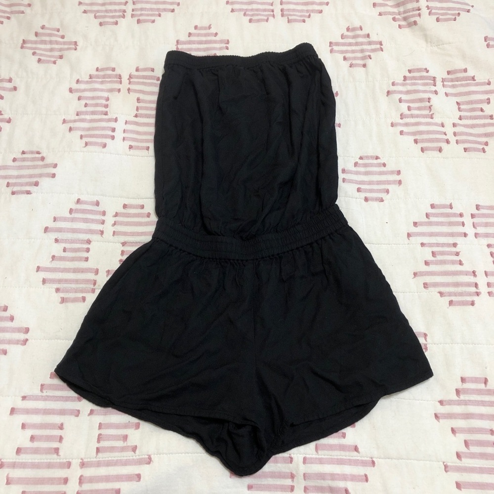Black Strapless Talula Romper